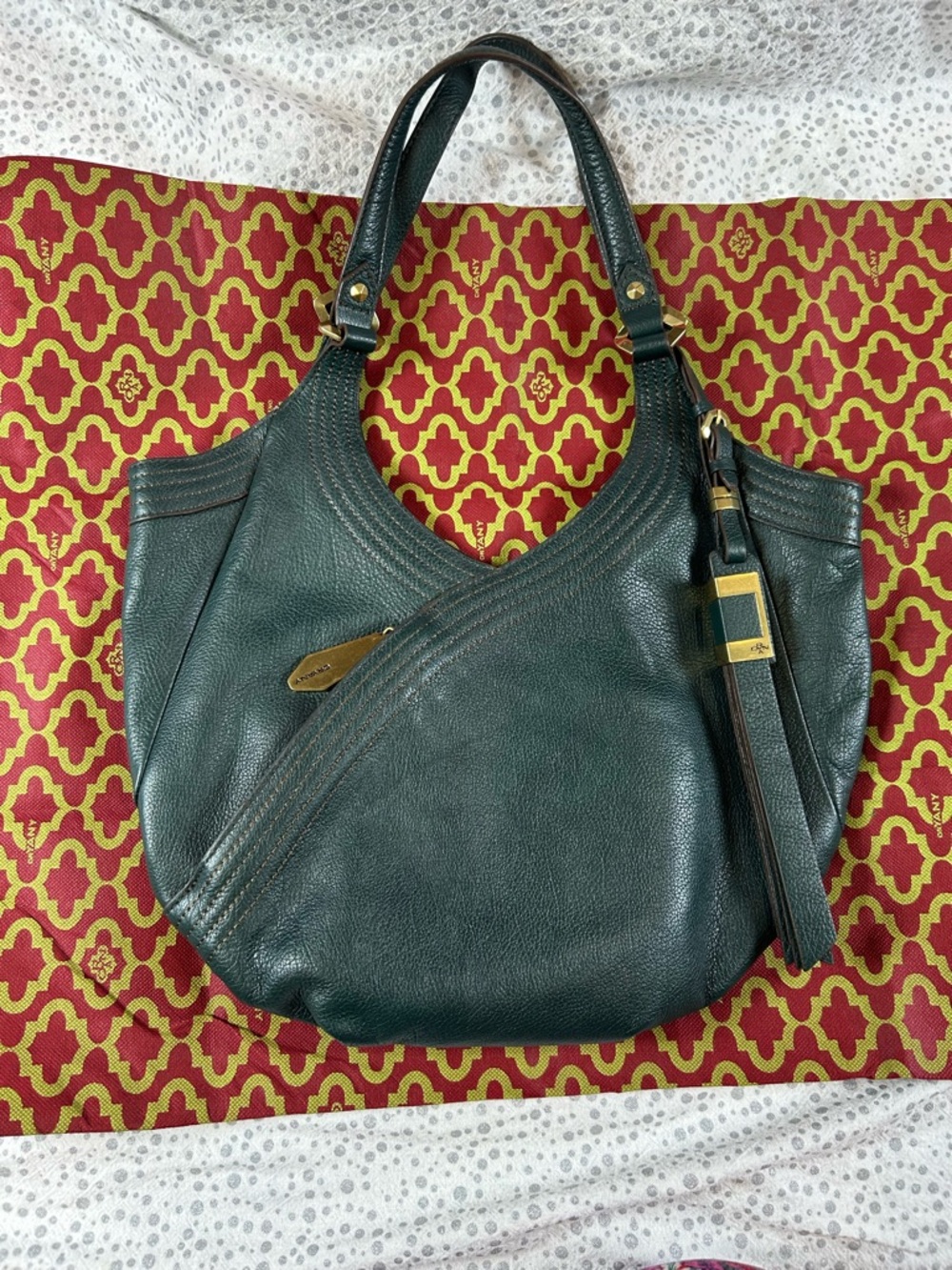 OrYANY Tracy Leather Hobo bag in Dark Green